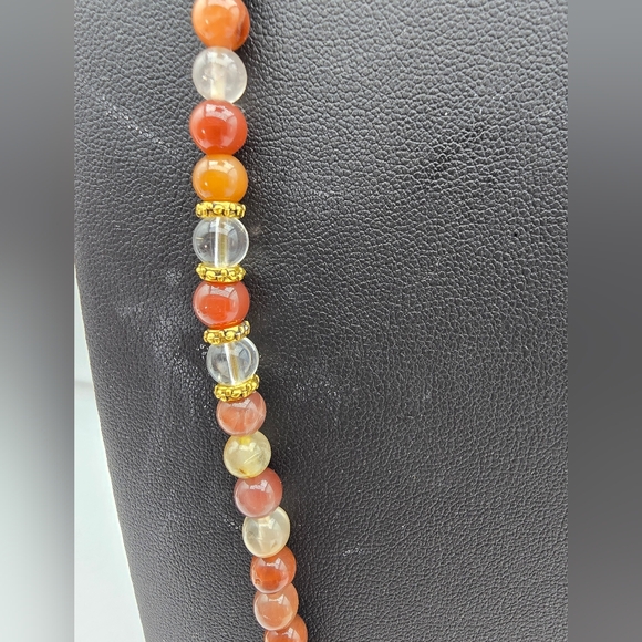 Beaded Earth Tone Necklace - Picture 7 of 11